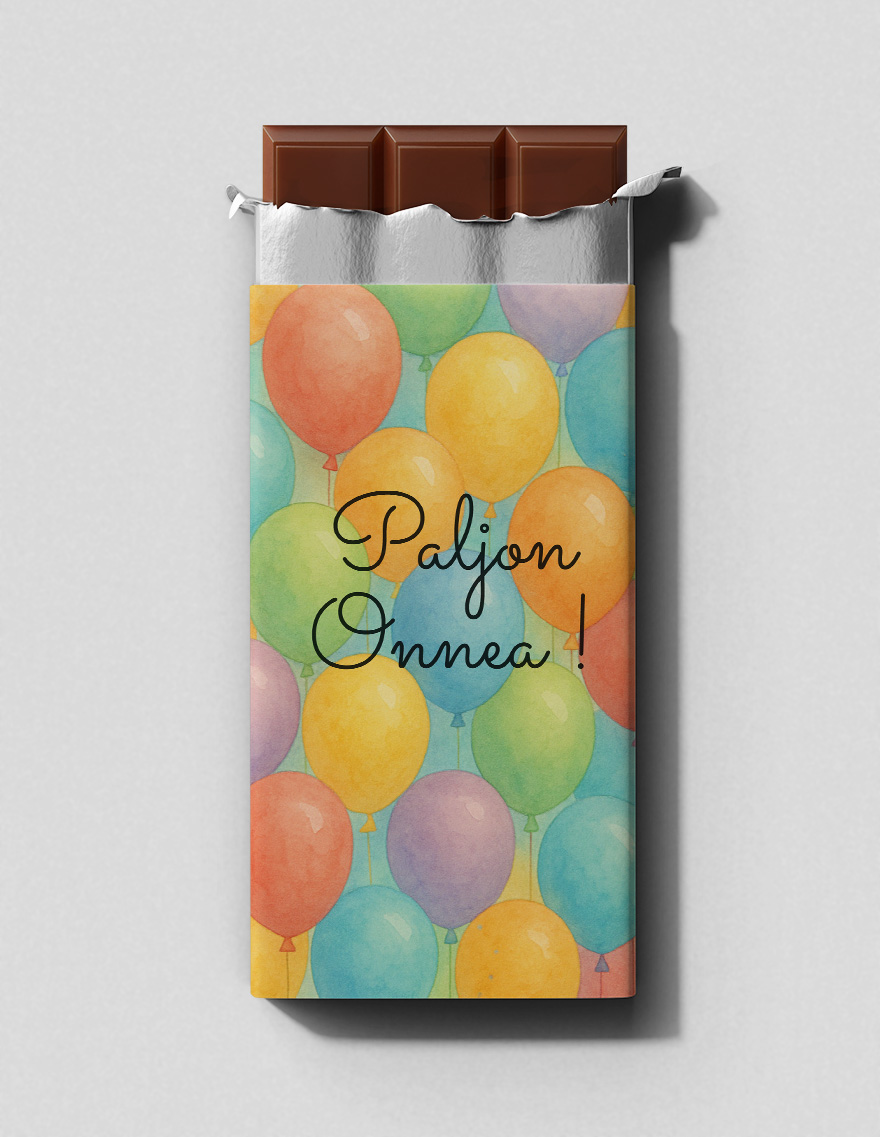 Paljon Onnea - maitosuklaalevy 100 g