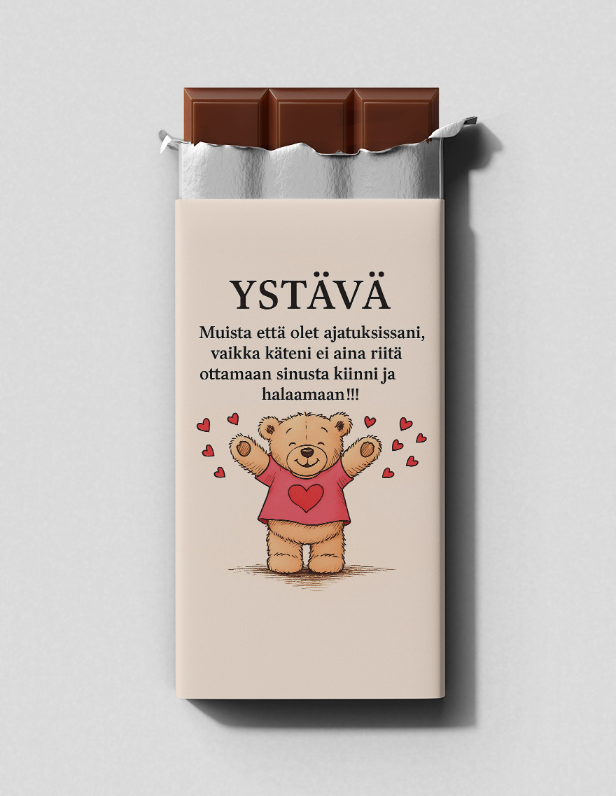 Ystävä nalle maitosuklaa